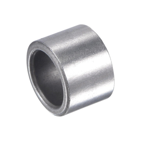 Close-up of one Self Lubricating Sleeve Bearing with 10mm Bore 14mm OD 10mm Length Sintered Iron Bushings on white background