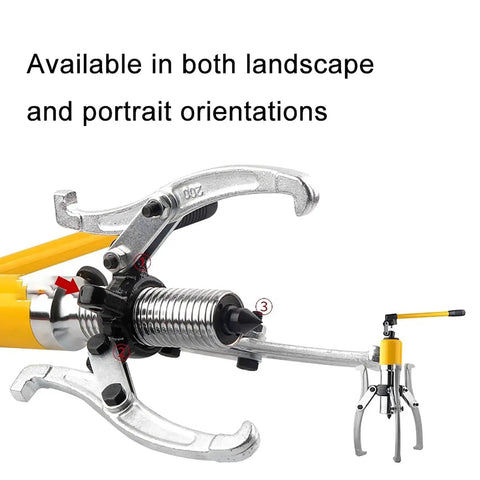 Heavy Duty Hydraulic Gear Puller Kit Killer Bearing Remover Tool With Forged Steel Arms for shaft extraction in use.