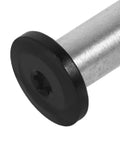 Badass Flat Head Knife Handle Screws And Brass Snap Rivets For Wood And Metal Crafts Tight Fit 2 Piece Kit dope hardware screw with black head.