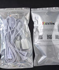 Packaging of 2 Pack E26 E27 LED Light Socket With 5.9 Foot Extension Cord On Off Switch US Plug Pendant Lighting Socket