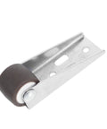 Heavy Duty Sliding Door Rollers Kit With Smooth Tpe Rubber Barn Door Wheels Side Mount Caster Brackets for Wood Furniture Glides