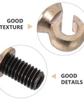 Close-up of Must Have Grandfather Clock Weight And Shell Hook M6 Repair Parts showing metal texture and thread details.