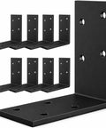 Heavy Duty 3x3 Galvanized L Brackets Built Like A Tank Dead Nuts Tight 90 Degree Corner Supports Pack Of 8 in black steel.