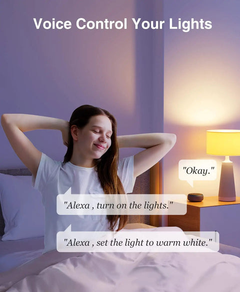 Color Changing A19 Smart Light Bulb E26 75W Equivalent, WiFi LED Bulb That Plays Nice With Alexa And Google Home No Hub Needed, Dimmable 2700K Warm White 800 Lumens 1 Pack Control From Anywhere