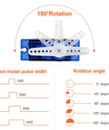 Select This Badass 10 Pack Of Sg90 9g Micro Servo Motors For Rc Robots Helicopters And Cars Plus Diy Arduino Raspberry Pi Builds That Roll Smooth And Perform Flawlessly Every Time with rotation angles shown.