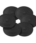 Bulk 6 Pack Of Slick 12 Inch Black Lazy Susan Turntables For Pantry Cabinet Organization Featuring Smooth 360 Spin Heavy Duty Plastic Rotating Trays