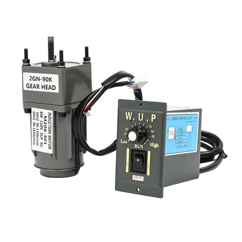 Tough As Nails 6W 110V AC Gear Reducer Motor With Speed Controller For Production Line Low RPM High Torque Drive Built To Last With All Metal Gears And Smooth Operation, Easy Mounting And Reliable Performance