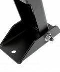 Close-up of reinforced steel mount with matte black finish for Heavy Duty Rear Door Hinge Set For Jeep Wrangler Jk And Jku 2007 To 2018.