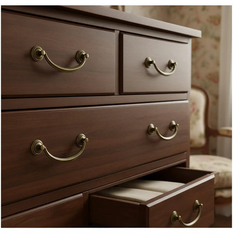 Top Notch Vintage Bronze Drawer Pulls To Spruce Up Your Kitchen Cabinets No Sweat Install 4 Pack 4.5 Inch Zinc Alloy on dresser.