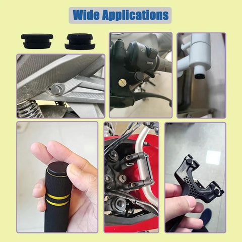 Wide applications of 80 Pieces Silicone Hole Plugs Kit With 7 Sizes From One Quarter Inch To One Inch for various DIY uses