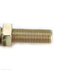 Beefy Stainless Steel Rod Ends And Heim Joints Pair Featuring Half Inch Bore And Adjusted Male Threads designed for car or ATV steering.
