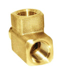 Brass Street Tee Three Way NPT Pipe Fitting Adapter With One Quarter Inch Female Ends And One Quarter Inch Male End For Plumbing