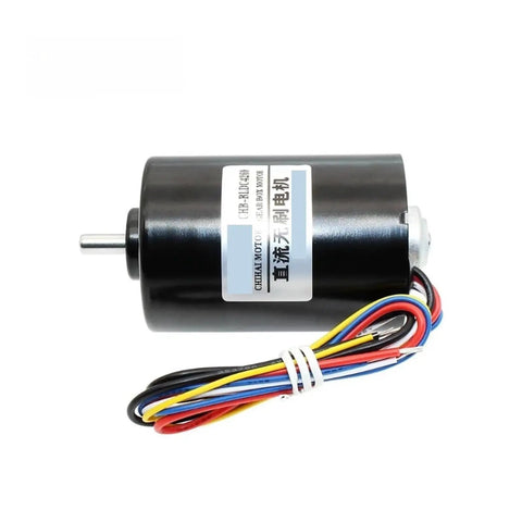 High Performance 42mm Brushless Dc Motor with 24 Volt Ac Drive And 8000 Rpm Speed For Heavy Duty Projects, black motor with wires.
