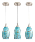 Kitchen Island Pendant Light Dope Modern Edison Hanging Fixture With Handcrafted Art Glass Shade and adjustable support