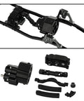Beefed-Up All Metal Front Planetary Transmission With Prefixal Gearbox And Hardened Steel Drive Shaft For 1/10 RC Crawler parts