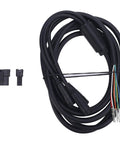 Black wiring harness for 52V 25A 1200W Electric Bike Controller Kit With LCD Display Aluminum Alloy Housing Dual Drive System Full Wiring Harness.