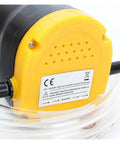 Versatile 12V 60W Fluid Extractor Pump For Cars And Boats With Matching Tubes showing the pump's yellow bottom and connection points.