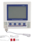 Heavy Duty Lcd Temperature Data Logger With Usb Software Alerts And Rechargeable Battery For Cold Chain Warehouses And Labs, front view, compact design.
