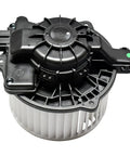 Oe Replace Hvac Blower Motor For Vehicles, Direct Fit Cabin Air Conditioning Heating Fan Build, solid black motor design with white fan blades.