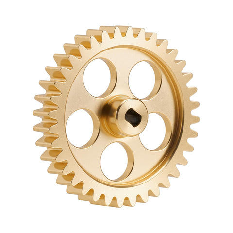 Beefed-Up Brass Transmission Main Gear With Motor Pinion Set For Losi Micro B And Micro T Buggies 11T/36T Replaces Plastic Gears