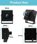 Dimensions of 5MP USB Camera With 180 Degree Fisheye Lens 1080P 30FPS Webcam Aptina MI5100 Sensor Wide Angle Security Camera
