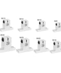 Aluminum Linear Rail Guide For 12mm Shafts 2 Pack Precision Clamping System For Smooth Motion And Steady Performance In CNC Machines And 3D Printers For Easy Installation And Durable Operation, SK12 clamp