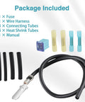 Fuel Pump Fuse Relocation Terminal Repair Kit With Extra Tubes And Harness For Ford F150 2009 2010 2011 2012 2013 2014 3.5L 3.7L 4.6L 5.0L 6.2L V6 V8 Replaces EL3Z14293A with components.