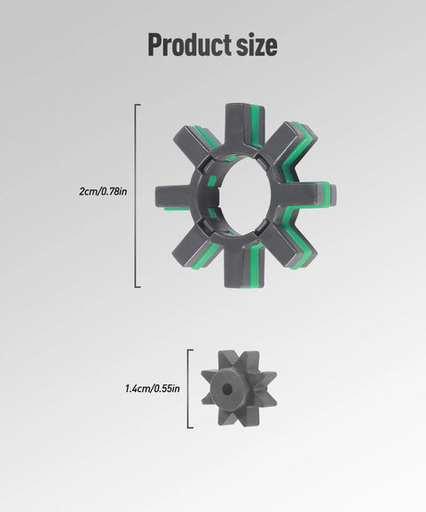 Heavy Duty Steering Wheel Repair Kit For Electric Power Steering Motor Shaft Rubber Damper OEM 4525428040 4525328130 size comparison of two parts