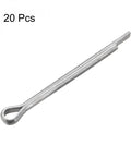 Split Cotter Pin 5mm By 70mm Carbon Steel Zinc Plated 2 Prongs Fastener Clip 20 Pcs Tough Durable Corrosion Resistant Locking Pin For Automotive Equipment Machinery uxcell