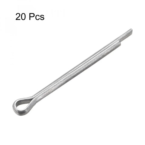 Split Cotter Pin 5mm By 70mm Carbon Steel Zinc Plated 2 Prongs Fastener Clip 20 Pcs Tough Durable Corrosion Resistant Locking Pin For Automotive Equipment Machinery uxcell