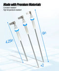 Premium Steam Probe Replacement Set For Breville Oracle Dual Boiler Coffee Makers, 6in height, corrosion-resistant, high-temp stable.