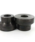 45 Degree Step Dies For Bead Roller With 22mm Shaft, Heavy Duty Tool Steel Beading Dies, shown side by side on a white background.