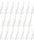 Hecatelly oxygen tubing swivel connectors, 20-pack, white plastic, 360-degree rotatable