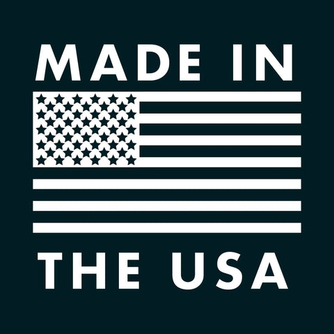 USA flag graphic with "Made in the USA" text