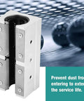 SBR25LUU 25mm Aluminum Open Linear Motion Bearing Block with high-speed precision, aluminum bushing, and open housing design.