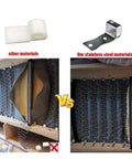 Solid Heavy Duty Stainless Steel Sofa Spring Clips And Couch Repair Kit 12 Piece Pack comparison of materials, showcasing stainless steel durability.