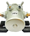 36V EZGO Solenoid Relay Kit For EZGO Electric Golf Cart, 70 Series Continuous Duty with flat mount bracket and copper terminals