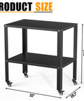 Pro-Grade Welding Workbench Table With Heavy-Duty Steel Construction, Mobile Welding Cart On Wheels, 32 x 20.7 x 34.2 inches
