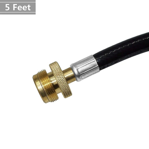 5 Foot Propane Adapter Hose That Lets Your 1 Lb Portable Appliance Hook Up To A 20 Lb Tank QCC1 Type1 Safe Certified Converter For Grillin Campin And Outdoor Cookin