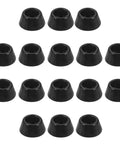 Non Slip Rubber Feet Pads For Furniture Legs, 20-Piece Set With Stainless Steel Inserts, arranged in rows