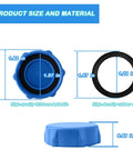 Heavy Duty Drain Valve Cap Replacement For Bestway And Coleman Above Ground Pools Blue 2 Pack size and material details