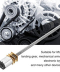 Beefy Torque Low Noise Micro Gear Motor With M4x100mm Threaded Output Shaft For DIY Robot Cars And Mechanical Arms Prime Precision Motor For Robotics Projects And Automation, metal gear motor