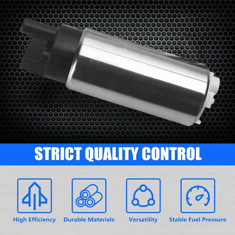 255 LPH High Flow In Tank Fuel Pump Kit With Strainer And Wiring 38mm Body Diameter Universal Fit For Gasoline Vehicles 12V System