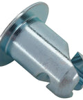 Zinc Coated Steel Oval Head Quarter Turn Fasteners With A Half Inch Grip, close-up view of fastener for auto panel securing.