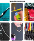 100 Ft Heat Shrink Tubing Assortment Pack 2 To 1 Shrink Ratio Non Adhesive Single Wall Black 1 2 3 4 5 6 8 10 mm applications