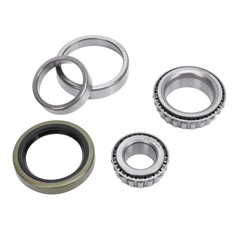 Beefed Up Marine Trailer Bearing Kit For Boat Trailers With Steel Alloy Hubs And Seals 5 Piece Replacement Set For LM12749 LM12710