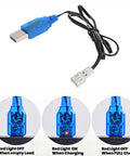 USB charger cable for 3.7V 300mAh LiPo Battery With PH2.0 Plug For Mini Nano RC Quadcopter HS210 Drone, charging indicator lights