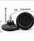 Sturdy Steel Furniture Legs With Anti Slip Base And Adjustable Leveling Feet For Tables Cabinets And Chairs M6 M8 M10 Four Pack Easy Install Quiet Floor Friendly shown with M8 dimensions