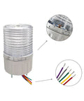 Industrial Grade LED Rotating Strobe Beacon For Emergency Warning, 24V DC Revolving Signal Light With Buzzer wiring details