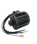 Heavy Duty 72 Volt Mid Drive Motor Kickin Butt On Trails With Belt Driven Pulley System For Electric Dirtbikes And Moped Builds, black motor with wires.